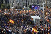 El PP cifra en más de 70.000 los asistentes a su protesta contra la amnistía y Delegación de Gobierno calcula 45.000