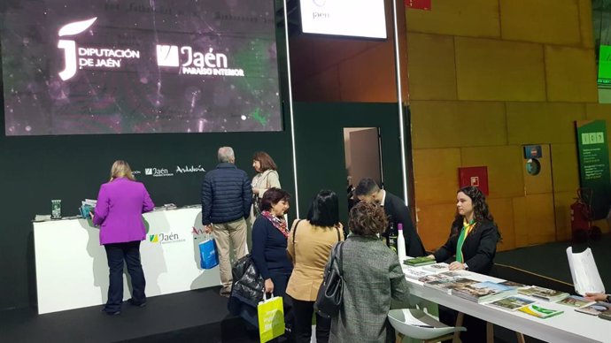 Imagen del stand de Jaén Paraíso Interior en Fitur en Madrid.