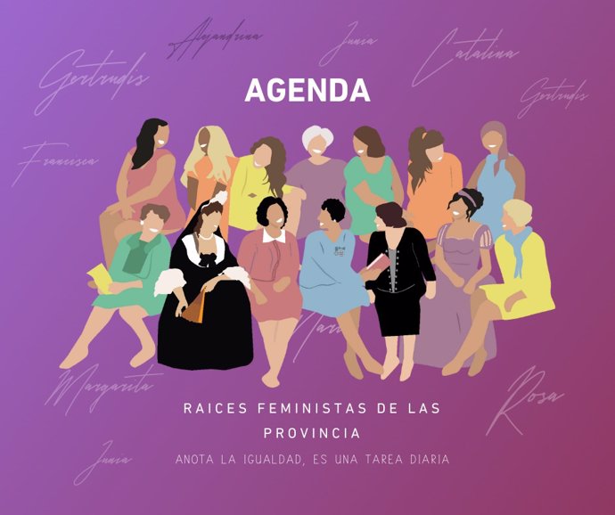 Agenda feminista de 2024 de la Diputación.