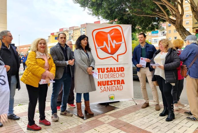 Presentación de la campaña de IU sobre sanidad