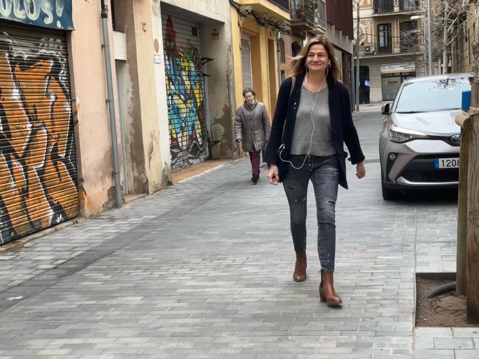 La diputada de Junts Cristina Casol a su llegada a la reunión de la ejecutvia del partido