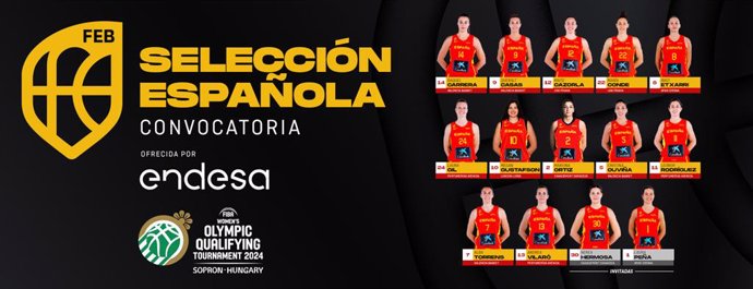 Convocatoria de la selección española femenina de baloncesto para el Preolímpico de Hungría