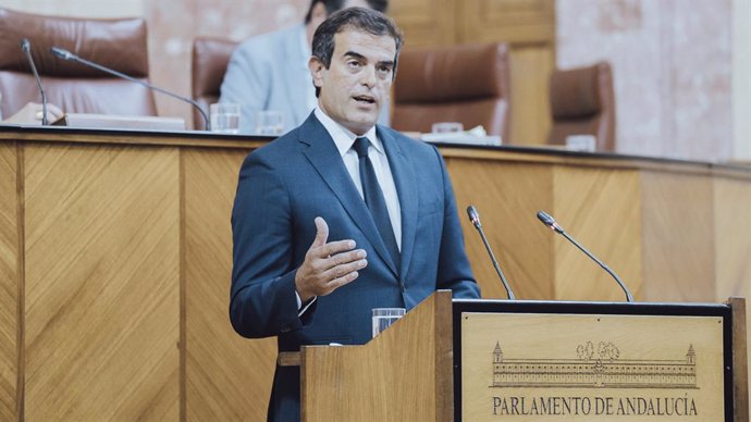 El diputado del grupo parlamentario Vox en el Parlamento de Andalucía, Antonio Sevilla, en una imagen de archivo