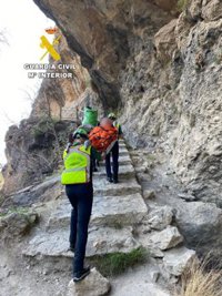 Rescatado en Sierra Nevada un senderista sin conocimientos ni material adecuado para la alta montaña