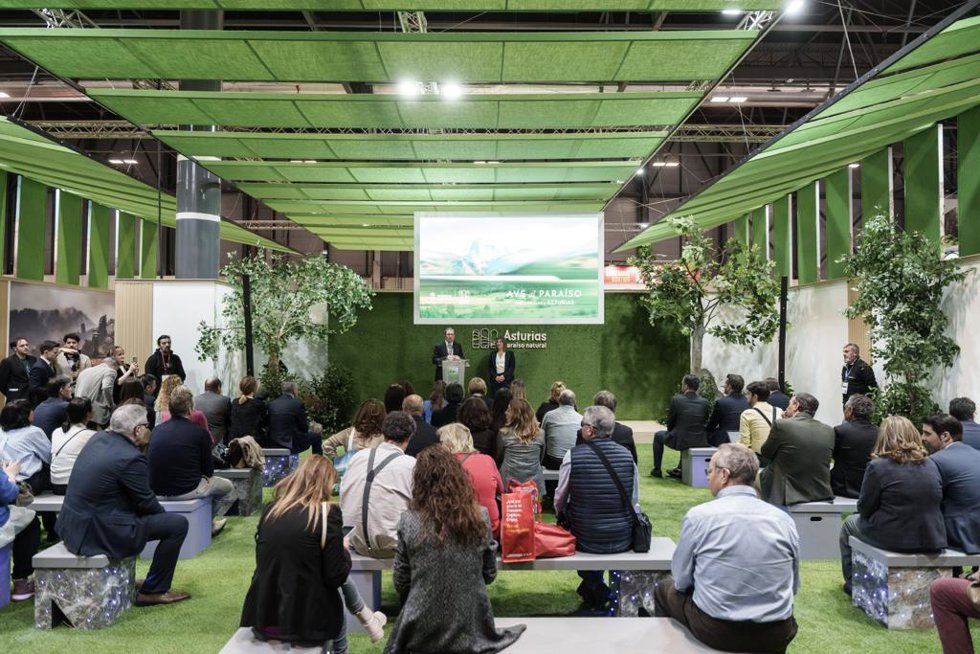 Stand de Asturias en Fitur.