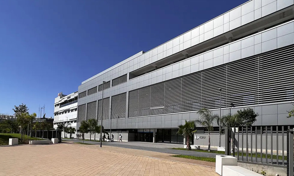 Fachada de la Facultad de Ciencias de la Salud de la CEU UCH