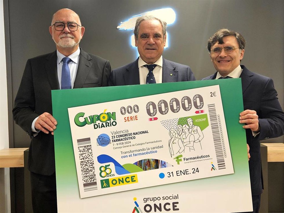 El 23 Congreso Nacional Farmacéutico protagoniza el cupón de la ONCE del miércoles 31 de enero.
