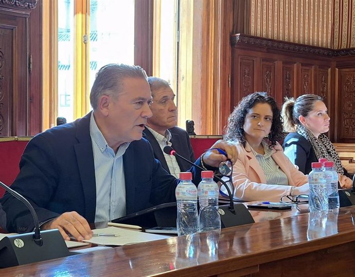 Archivo - Raúl Caro-Accino interviene en un pleno de la Diputación de Jaén.