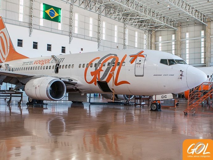 Archivo - Avión de la aerolínea brasileña Gol