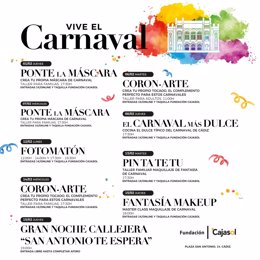 Programación de Carnaval de la Fundación Cajasol en Cádiz.