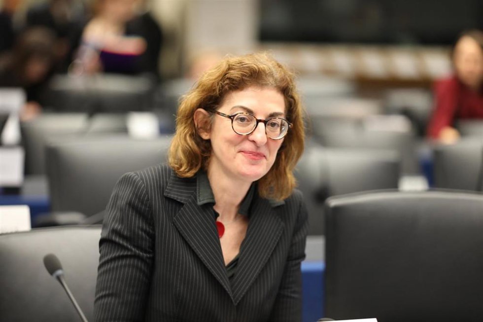Archivo - La eurodiputada de Cs, Maite Pagaza