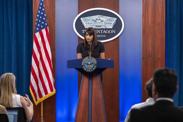 Archivo - La subsecretaria de Prensa del Departamento de Defensa de Estados Unidos, Sabrina Singh