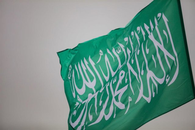 Archivo - Una bandera de Hamás