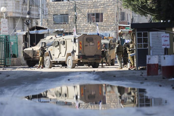 El Ejército de Israel durante una operación militar en Yenín