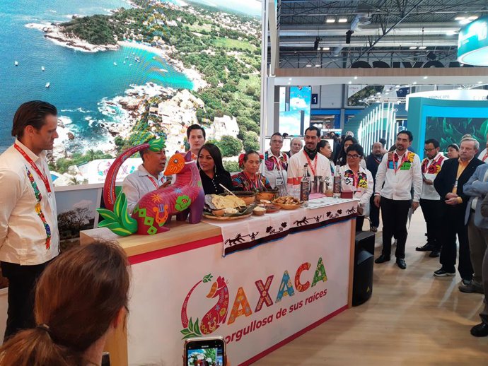 Archivo - El stand del Estado de Oaxaca en Fitur 2024.