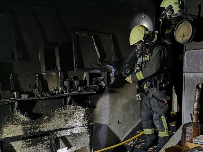 Incendio de una vivienda en Mataporquera