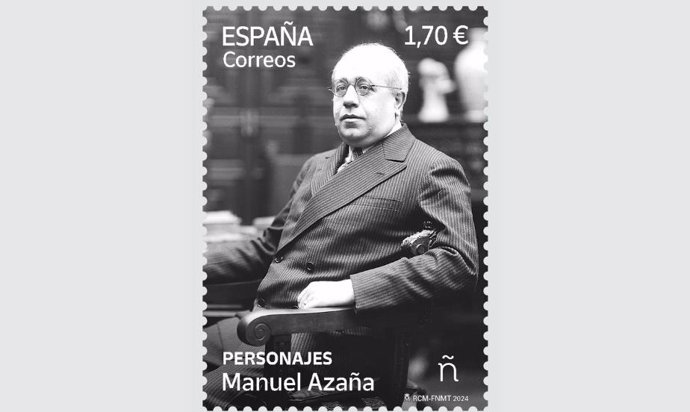 Sello dedicado a Manuel Azaña