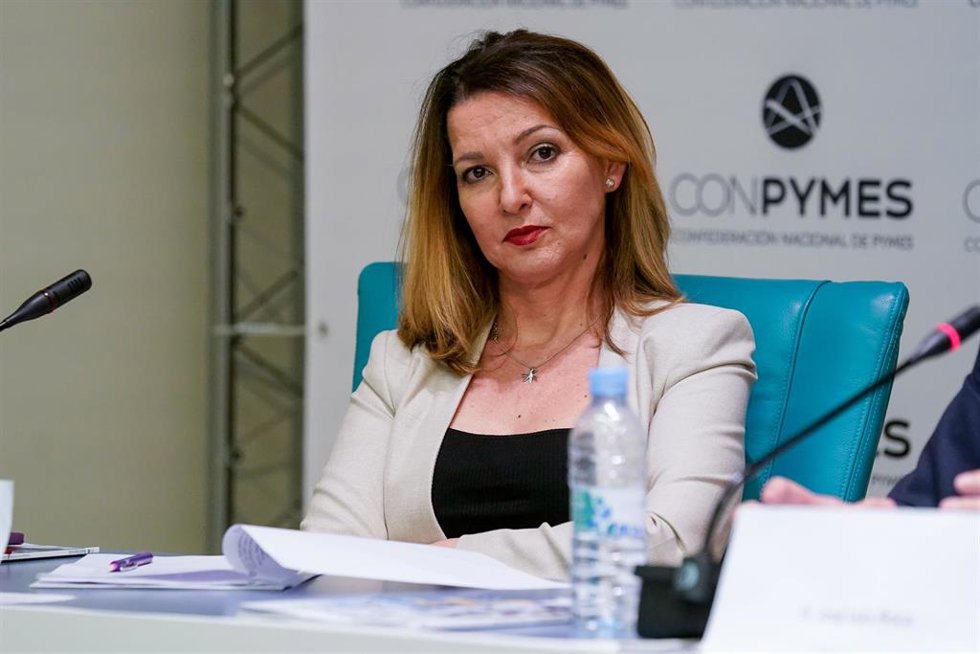 Archivo - La secretaria general la Unión de Asociaciones de Trabajadores Autónomos y Emprendedores (UATAE), M José Landaburu durante el acto de presentación de Conpymes, en la Casa Árabe, a 21 de mayo de 2021, en Madrid (España). 