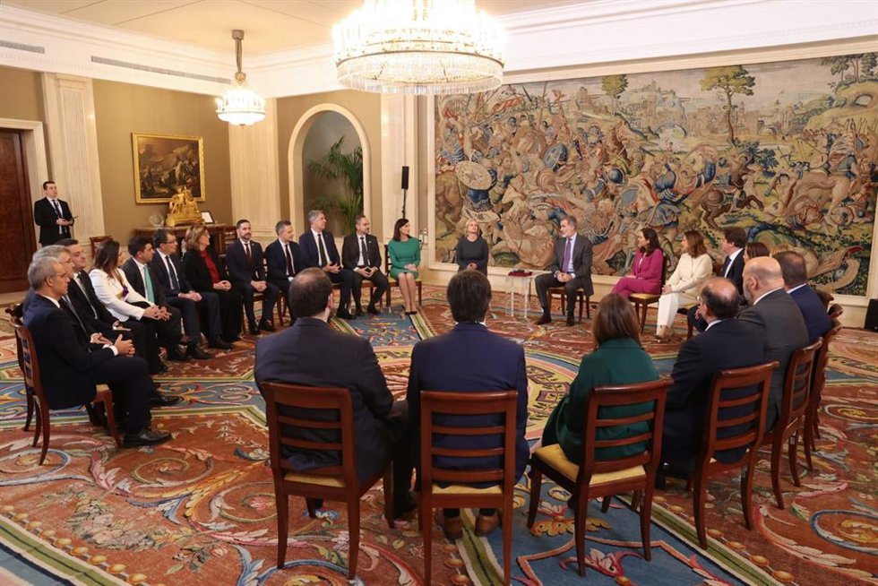 Ballesta asiste a la audiencia ofrecida por el Rey Felipe VI con motivo del 40 aniversario de la FEMP