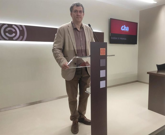 El diputado de CHA en las Cortes de Aragón Joaquín Palacín.