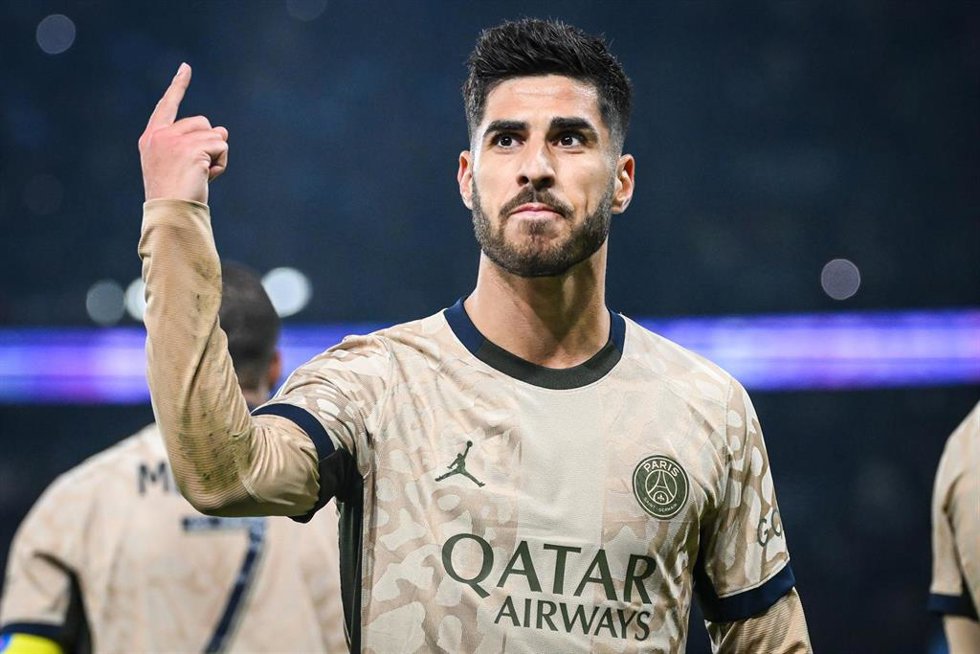 Marco Asensio con el PSG