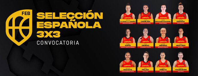 La selección española femenina de 3x3 preparará el Preolímpico con 12 jugadoras