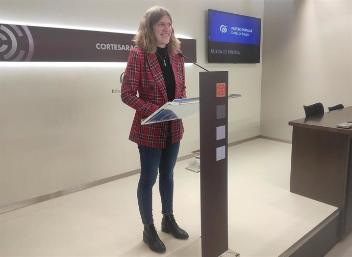 La diputada del PP en las Cortes de Aragón Silvia Casas.