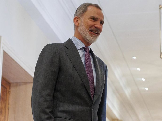 El Rey Felipe VI ha presidido tres audiencias en el Palacio de La Zarzuela en su 56 cumpleaños