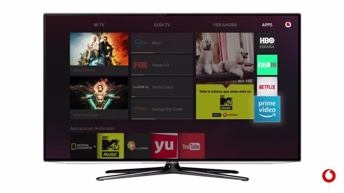 Archivo - Vodafone TV con Amazon Prime incluido