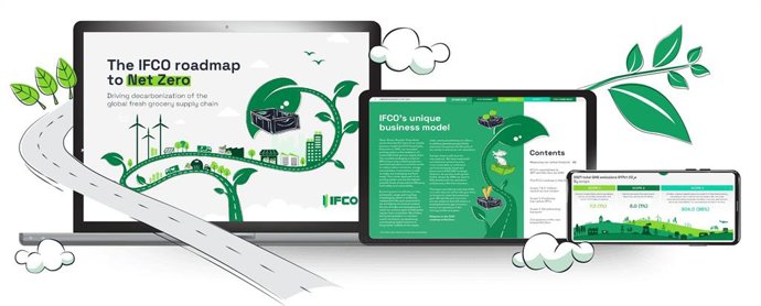 Mockup image of IFCO Net Zero roadmap