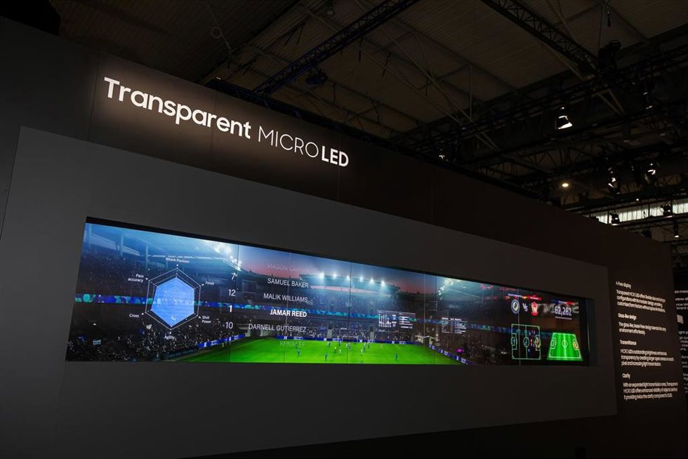 Transparent microLED