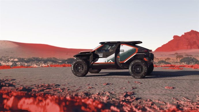 Cristina Gutiérrez y Sébastien Loeb presentan 'Sandrider', el nuevo Dacia con el que correrán el Dakar 2025