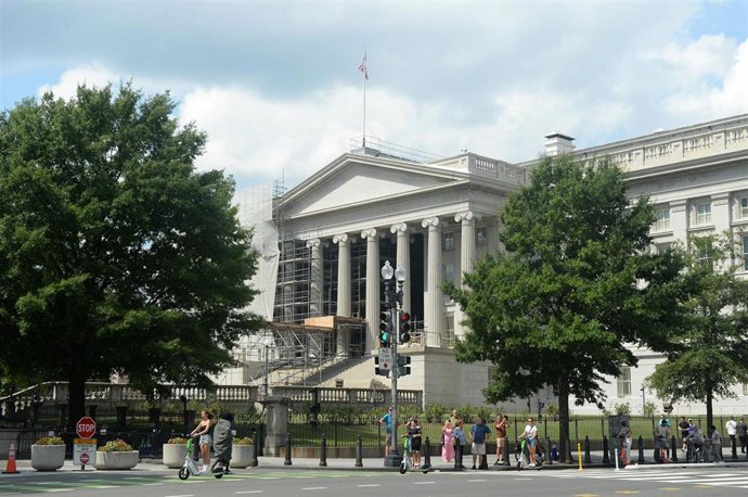 Archivo - Sede del Departamento del Tesoro de EEUU