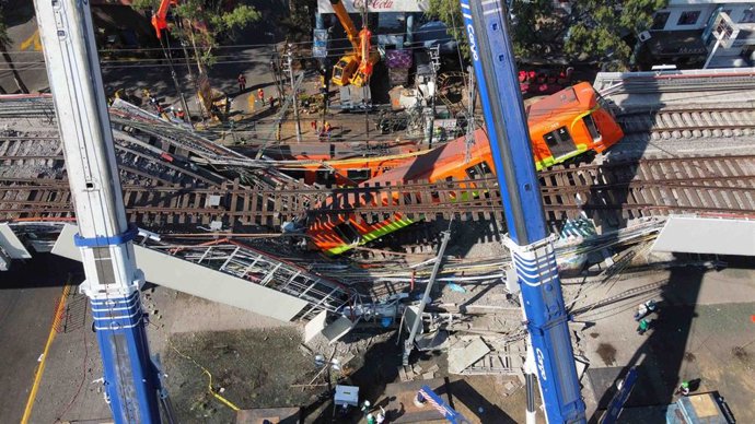 Archivo - Tramo de la Línea 12 del Metro de Ciudad de México que colapsó en 2021 dejando 26 muertos