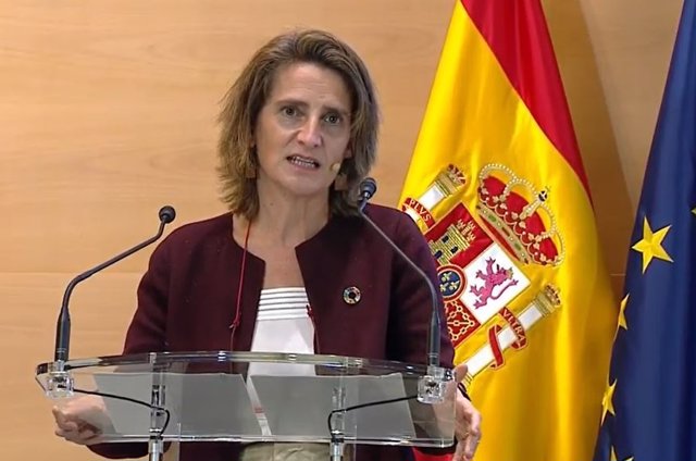 Ribera asegura que el hidrógeno renovable es "un tren que España no debe dejar pasar" Archivo - La vicepresidenta cuarta del Gobierno y ministra para la Transición Ecológica y el Reto Demográfico del Gobierno de España, Teresa Ribera
