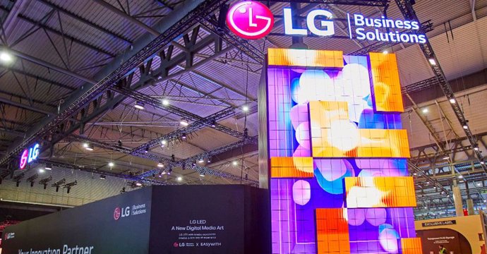 Stand de LG en ISE 2024.