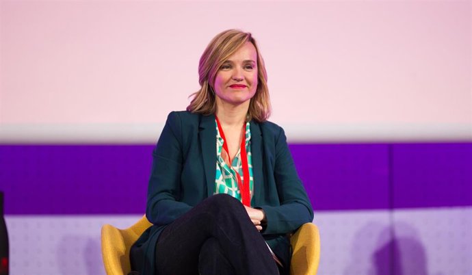 Archivo - La ministra de Educación, Formación Profesional y Deportes, Pilar Alegría, participa en el panel 'reforzando el estado de bienestar', durante la convención política del PSOE