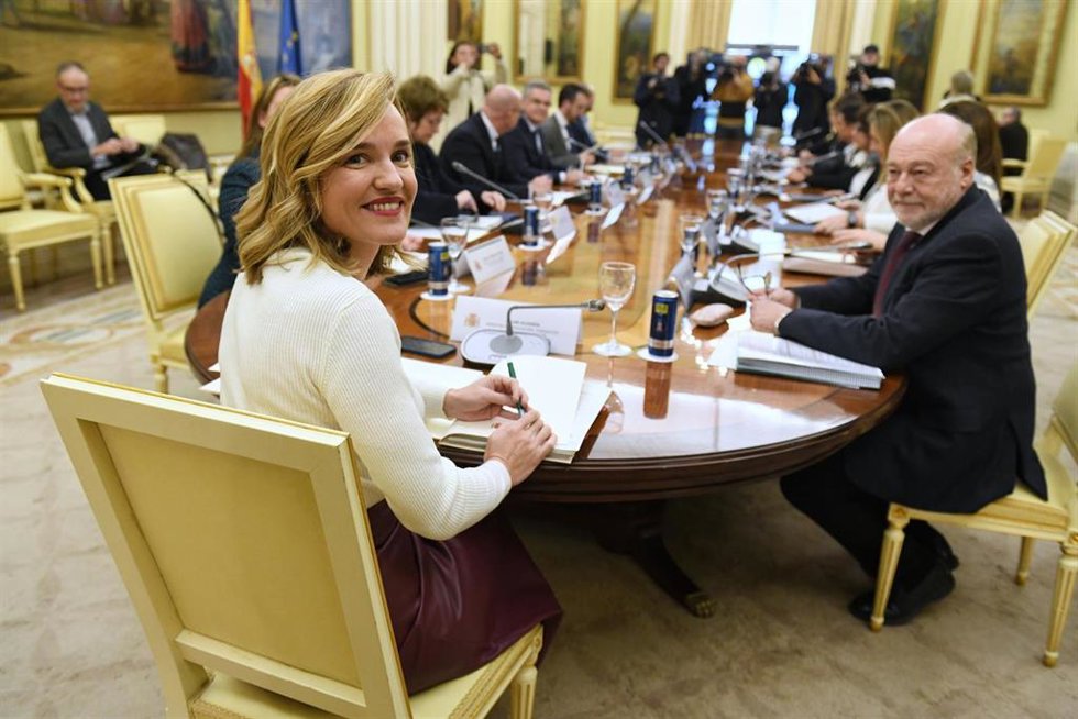 La ministra de Educación, Formación Profesional y Deportes, Pilar Alegría,