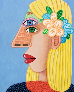 'Fiore' (Flor)De Brian Calvin, Una De Las Obras Que Se Exhibe En La Muestra 'El Eco De Picasso' En El MPM.