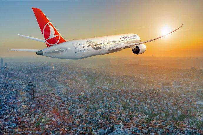 Avión de Turkish Airlines.
