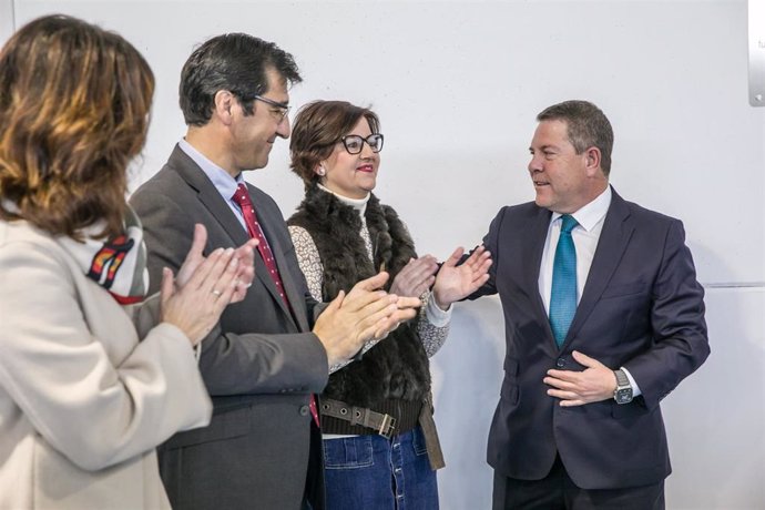 El vicepresidente segundo del Gobierno de Castilla-La Mancha, José Manuel Caballero, y el presidente Emiliano García-Page, en Ciudad Real.