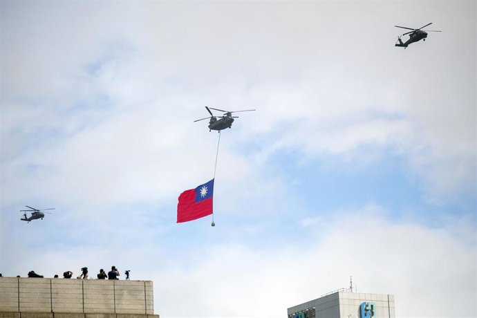 Archivo - Imagen de archivo de una bandera de Taiwán.
