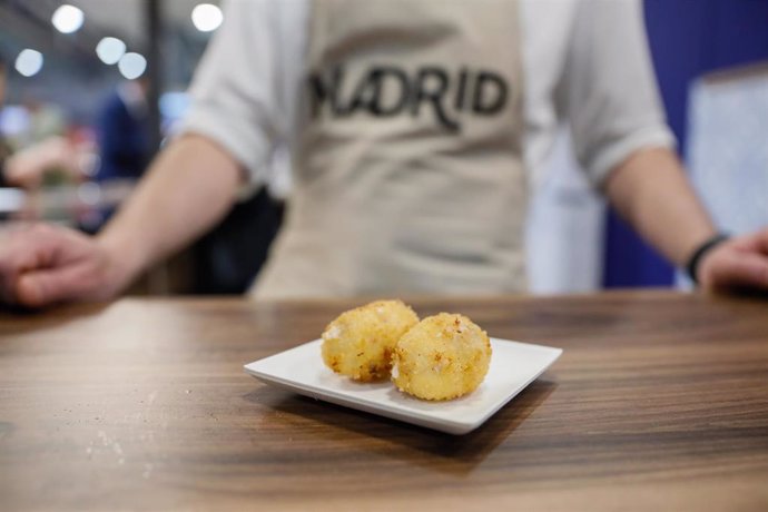 Homenaje a la croqueta en el estand del Ayuntamiento de Madrid en Madrid Fusión