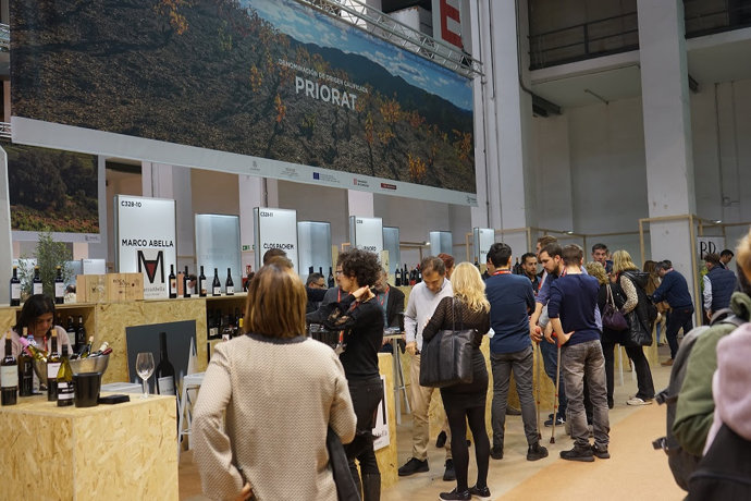 Estand de Catalunya en la Barcelona Wine Week de 2023.