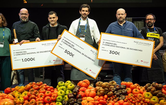 Los premiados en el Concurso Nacional de Escabeches celebrado en Madrid Fusión.