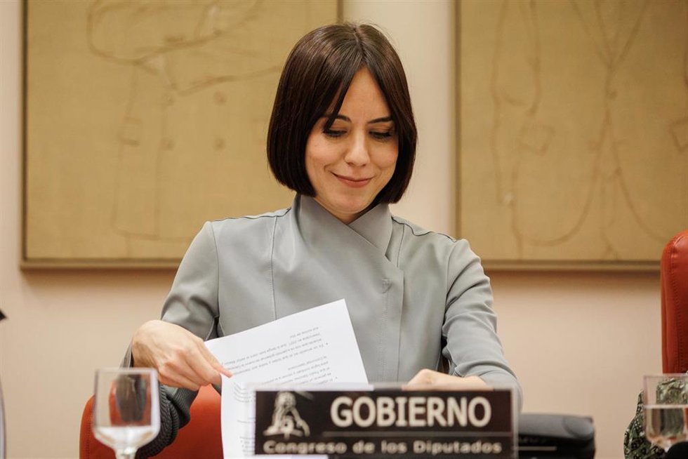 La ministra de Ciencia, Diana Morant, a su llegada a la comisión de Ciencia, Innovación y Universidades, en el Congreso de los Diputados, a 31 de enero de 2024, en Madrid (España).