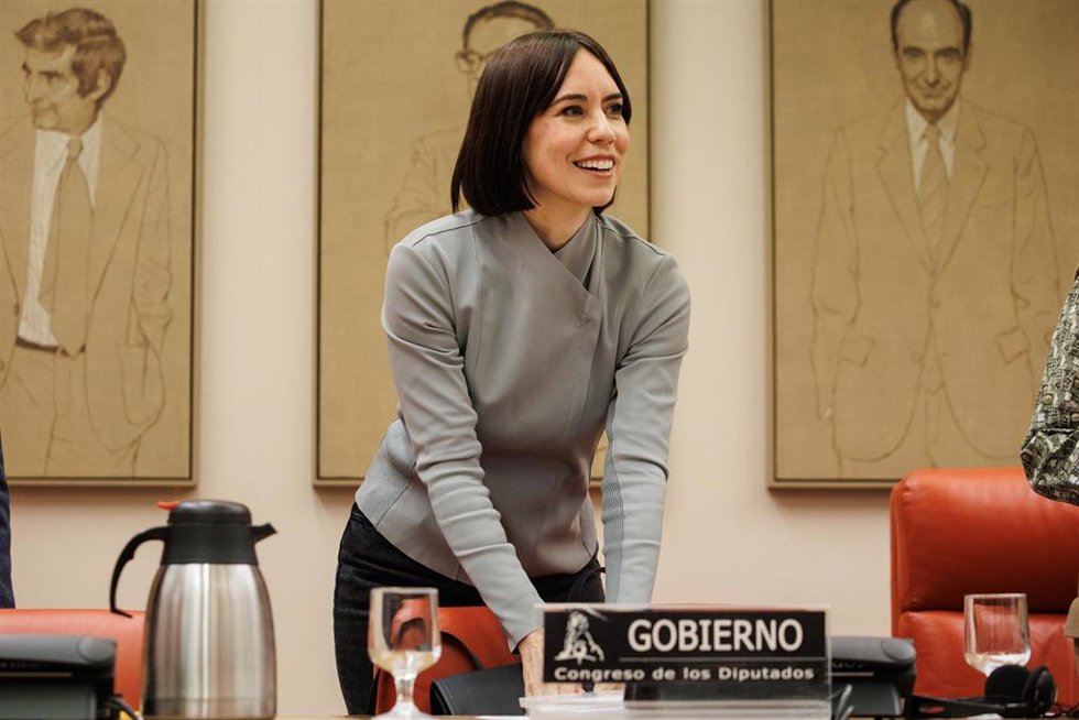 La ministra de Ciencia, Diana Morant, a su llegada a la comisión de Ciencia, Innovación y Universidades, en el Congreso de los Diputados, a 31 de enero de 2024, en Madrid (España).