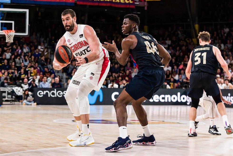Archivo - Marc Gasol of Basquet Girona in action during the ACB Liga Endesa match between FC Barcelona and Basquet Girona at Palau Blaugrana on November 06, 2022 in Barcelona, Spain.
