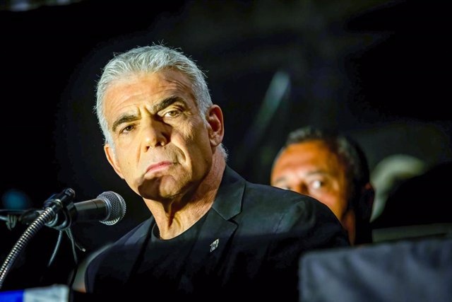 Archivo - El ex primer ministro de Israel y ahora líder de la oposición, Yair Lapid