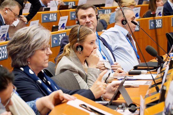 La presidenta del Govern, en el Parlamento Europeo.